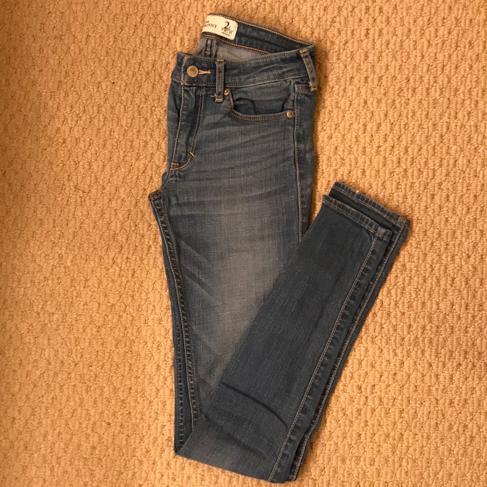 Abercrombie & Fitch Light Wash Super Skinny Jeans
